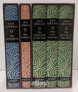 J. R. R. Tolkien Folio editions of Silmarillion, Hobbit, Lord of the Rings VG Cond