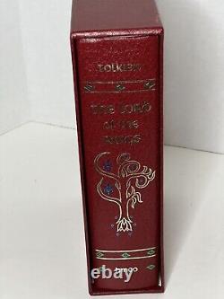J. R. R. Tolkien Lord of the Rings 1987 Collector's Edition With Map Slipcover HC
