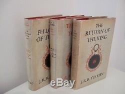 J R R Tolkien The Lord of the Rings 1st 1954/55 VERY RARE (Hobbit Middle Earth)