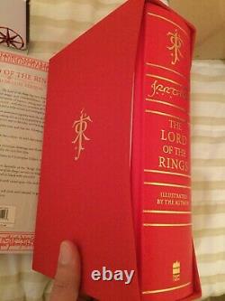 J R R Tolkien The Lord of the Rings 2021 Leather Quarter-bound Slipcase Deluxe