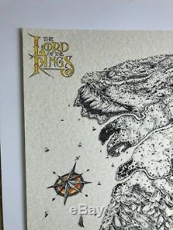 Jeff Murray Middle Earth map regular Lord of the Rings art private commission