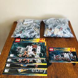 LEGO Lord of the Rings Battle of Helm's Deep 9474 + 9471 LOT NO MINIFIGS READ