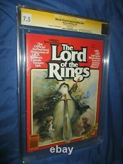 LORD OF THE RINGS #1 CGC 7.5 SS Signed by Elijah Wood FRODO (Warren Magazine)