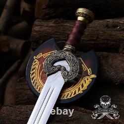 LORD OF THE RINGS HERUGRIM, SWORD OF THEODEN (with FREE wall plaque)