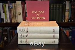LORD OF THE RINGS JRR Tolkien FOLIO SOCIETY UK BOX SET Hardcover SLIPCASE 3 Vol