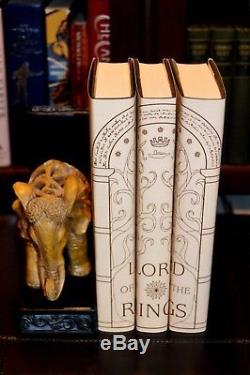 LORD OF THE RINGS JRR Tolkien MATCHING CUSTOM JACKETS 3 Vol Hardcover NEW FINE