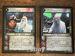 LORD OF THE RINGS TCG Complete FOIL SET 122 CARDS REALMS OF THE ELF-LORDS