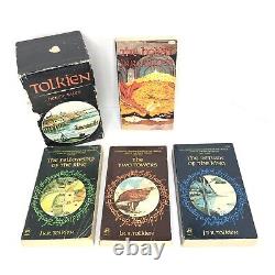 LORD OF THE RINGS TRILOGY + HOBBIT BOX SET J. R. R. Tolkien Rare Heroic Tales 1977