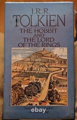 LORD of the RINGS JRR Tolkien Box Set 1965 Ballantine 4 Paperback Books EX RARE