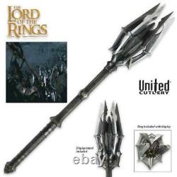 LOTR The Mace of Dark Lord Sauron and The One Ring United Cutlery COA