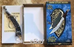 LOTR UC1371WGNB United Cutlery Knife of Strider Lord of the Rings, New Old Stock