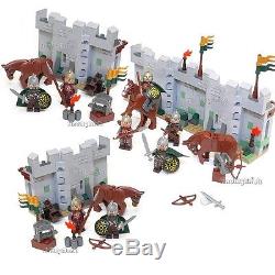 Lego 4 Fortress Wall Eomer & Rohan Soldier Lord of the Ring No Box from 9471 NEW
