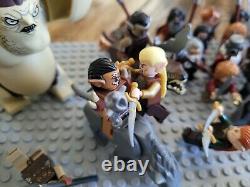 Lego Hobbit Lord of the Rings, over 70 minifigs, Elves, Dwarves, Orcs, Wargs