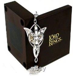 Licensed Lord of the Rings Arwen Evenstar Sterling Silver Pendant Necklace