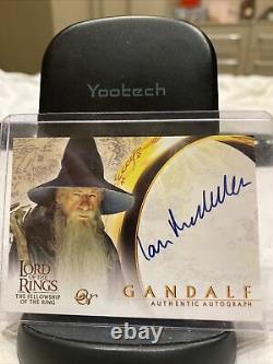 Lord OfThe Rings Fellowship Of The Ring Topps GANDALF Ian McKellen Auto Card