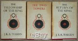 Lord Of The Rings 3 Volume Set 1960/61 Edition Jrr Tolkien Hc Lot 2815