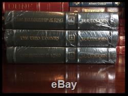 Lord Of The Rings 3 Volume Trilogy Set by Tolkien Sealed Easton Press Leather