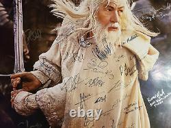 Lord Of The Rings Cast (23) Autographed Signed Poster Exact Proof