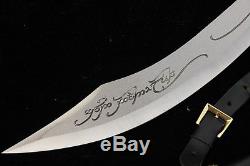 Lord Of The Rings Elven Knife of Strider with Leather Scabbard & Wall Plaque