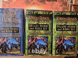 Lord Of The Rings FOTR Ringwraith and Horse Toybiz Deluxe Horse and Rider Set