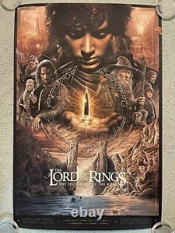 Lord Of The Rings Fellowship Of Ring Movie Art Print Poster Mondo Jake Kontou