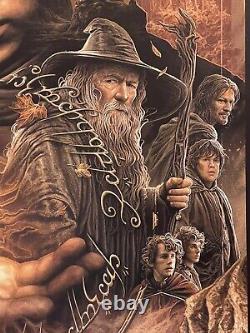 Lord Of The Rings Fellowship Of Ring Movie Art Print Poster Mondo Jake Kontou