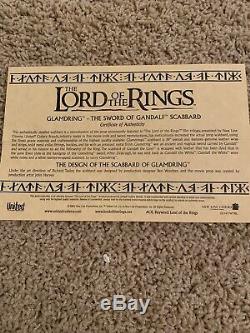 Lord Of The Rings Glamdring Scabbard Gandalf The White Official UC1417WT
