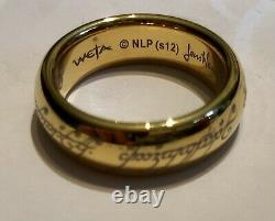 Lord Of The Rings Gold Plated Ring in Presentation Box from Hobbiton, NZ