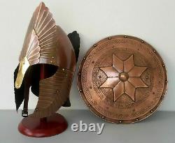 Lord Of The Rings Helmet With Shield Medieval Costume Medieval Knight Crusader