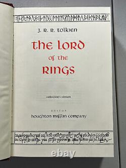 Lord Of The Rings J. R. Tolkien Collectors Edition 2nd print 1966 HC Slipcase VG+