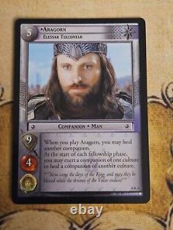 Lord Of The Rings LOTR TCG Mount Doom Aragorn, Elessar Telcontar 10R25 Foil