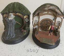 Lord Of The Rings No Admittance Bookends, Sideshow Weta RARE, Hat Damaged On Tip