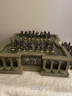 Lord Of The Rings Noble Chess Set & 24 Extra Pieces From Auxiliary Sets! Rare