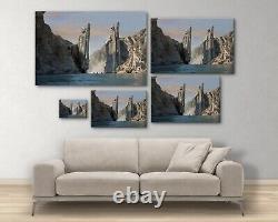 Lord Of The Rings Pillars of Argonath Framed Canvas Wall Art Print Painting LOTR