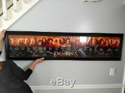 Lord Of The Rings Signed Movie Poster Cast Rare