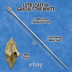 Lord Of The Rings Staff of Gandalf The White Officially Licensed LOTR Replica