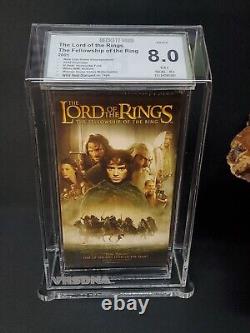 Lord Of The Rings The Fellowship Of The Ring (VHS 2001) Beckett Graded (8.0-B+)