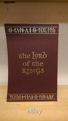 Lord Of The Rings & The Hobbit J R R Tolkien Folio Society in Slipcase