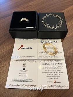 Lord Of The Rings'The One Ring' 18K Gold Original Series From 2002