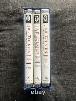 Lord Of The Rings Three Volume Hardcover Blue Slipcase Alan Lee