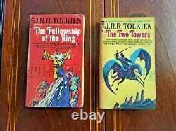 Lord Of The Rings Tolkien Ace Pirated Edition 1965 Fellowship, Towers (2) Lotr