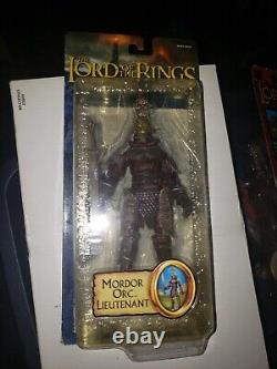 Lord Of The Rings Toy Biz Mordor Orc Lieutenant Rotk Blue Card Nip