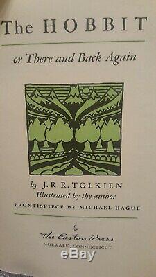 Lord Of The Rings Trilogy Set by JRR Tolkien and The Hobbit Easton Press Leather