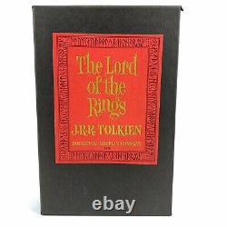 Lord Of The Rings Trilogy Tolkien 1965 Box Set With Maps 2nd Edition NF