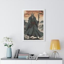 Lord Of The Rings Ukiyo-e Framed Vertical Poster
