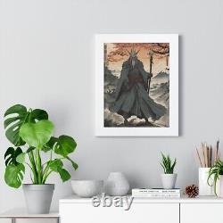 Lord Of The Rings Ukiyo-e Framed Vertical Poster