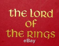 Lord of The Rings 3 Book Folio Society Boxed Set, 2001 2nd Printing, Hardback
