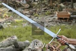 Lord of The Rings Aragon Sword Steel Replica Swords LOTR with Knife and Scabbard