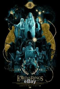 Lord of The Rings The Ruling Ring Vance Kelly Screen Print Poster 24x36 Mondo