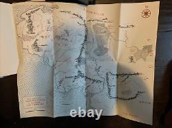 Lord of the Rings 1-3 Trilogy Box Set JRR Tolkien Hardcover with foldout maps